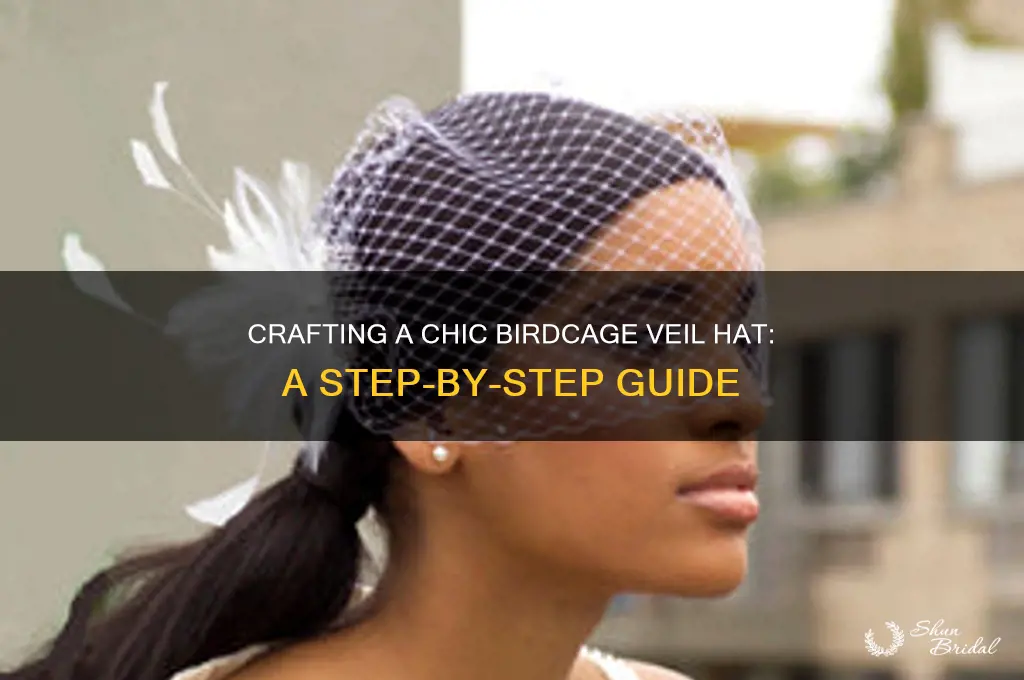 how to make a birdcage veil hat