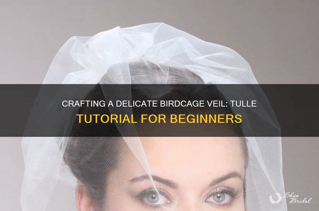 how to make a birdcage veil out of tulle