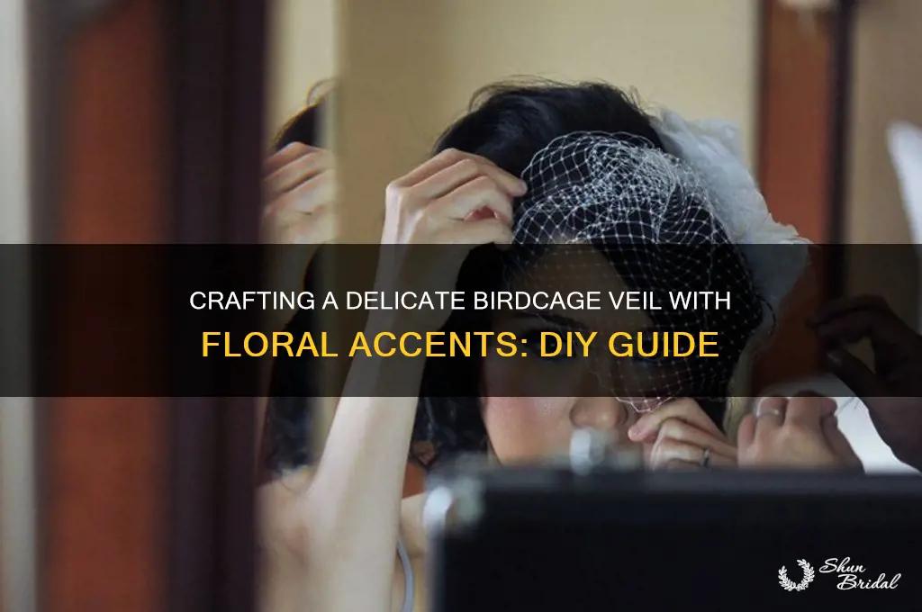 how to make a birdcage veil with flower