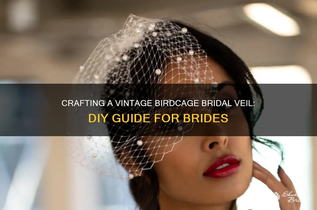 how to make a birdcage vintage bridal veil