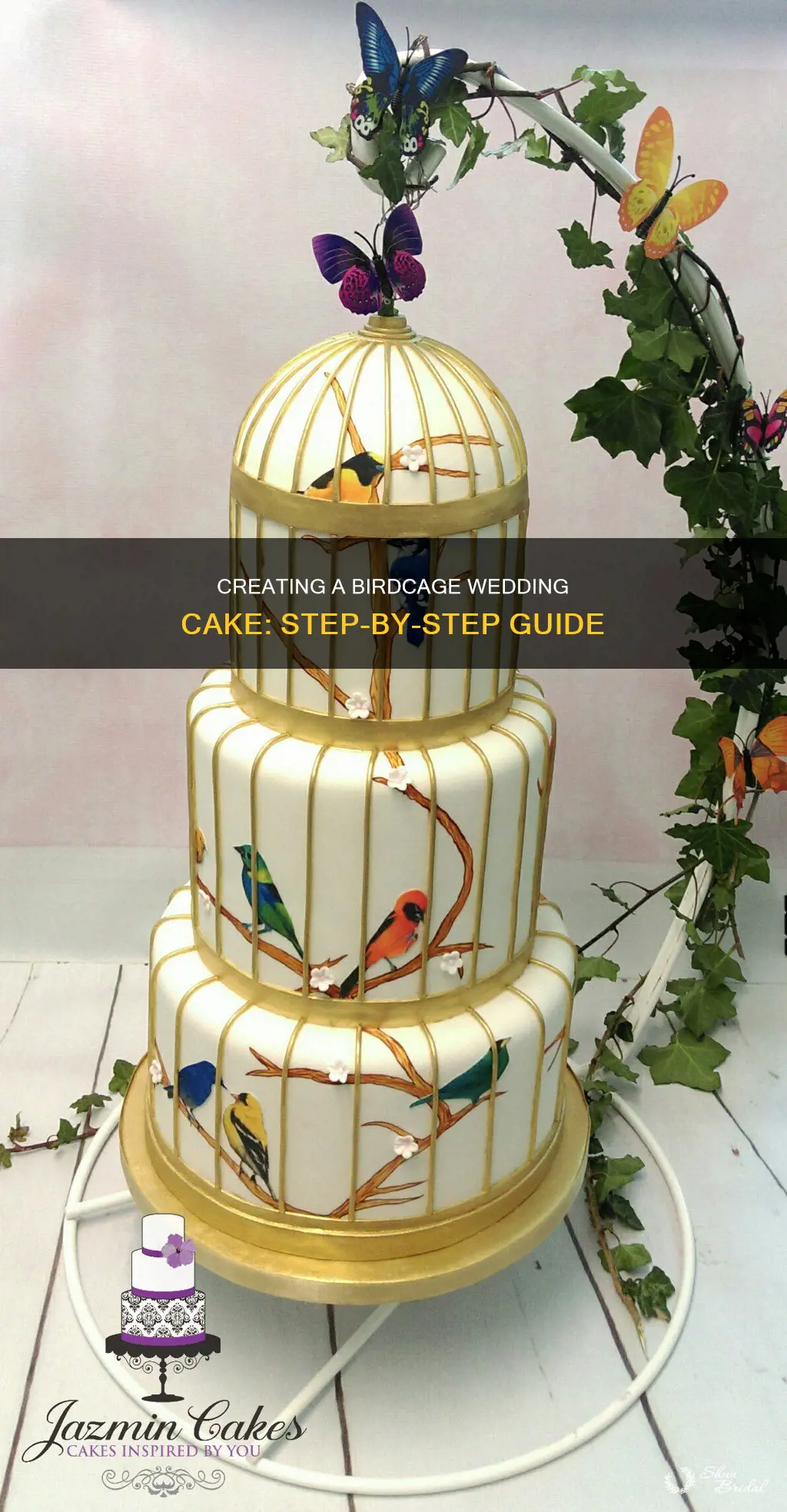 how to make a birdcage wedding cake