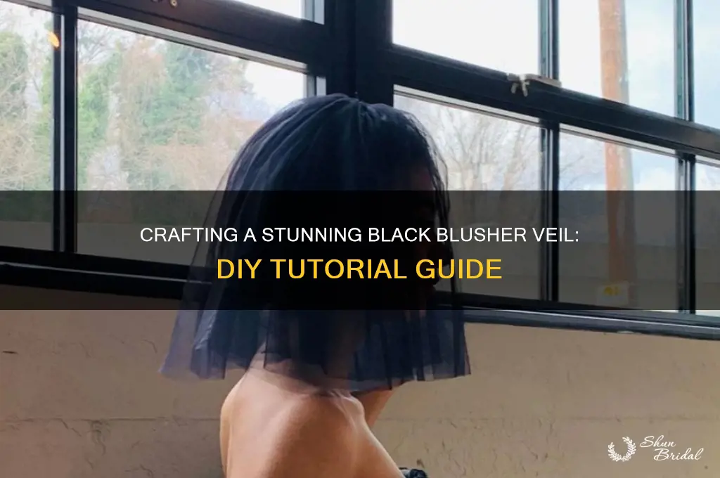 how to make a black blusher veil
