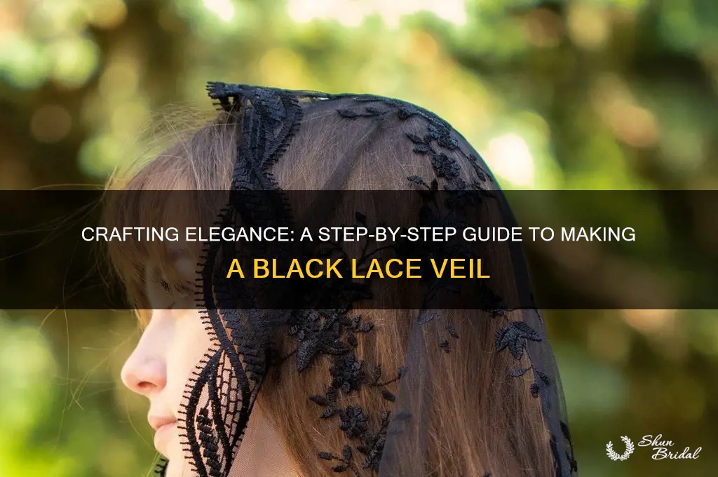 how to make a black lace veil