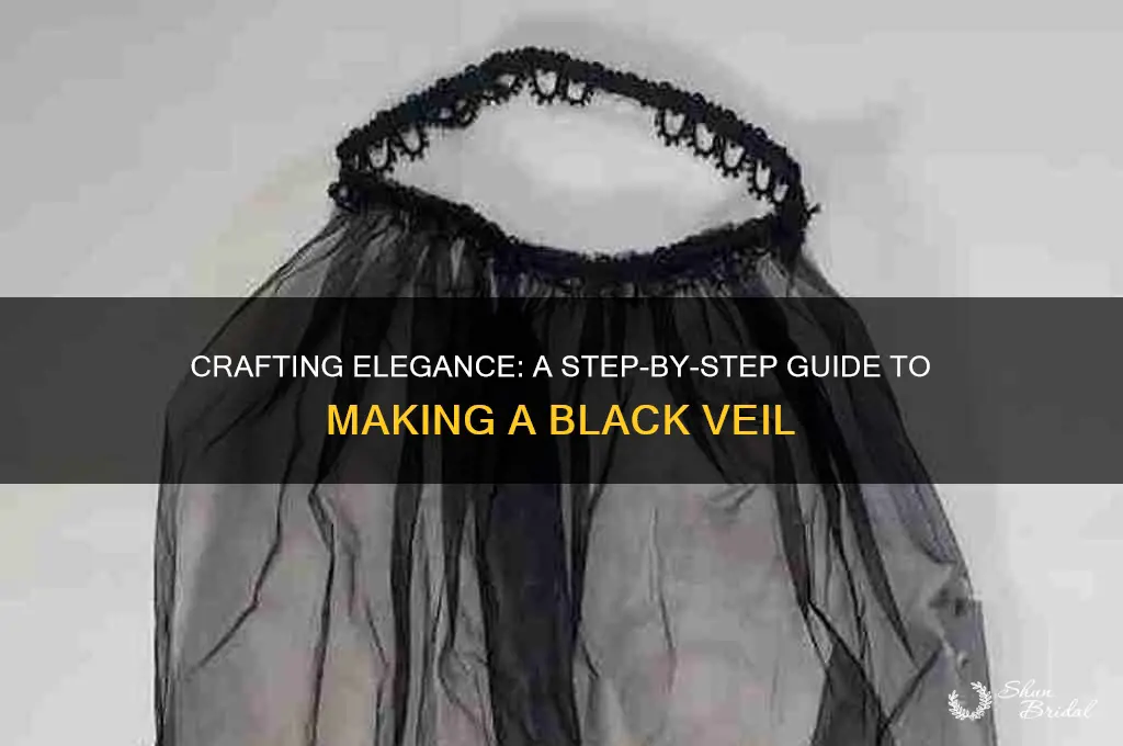 how to make a black veil