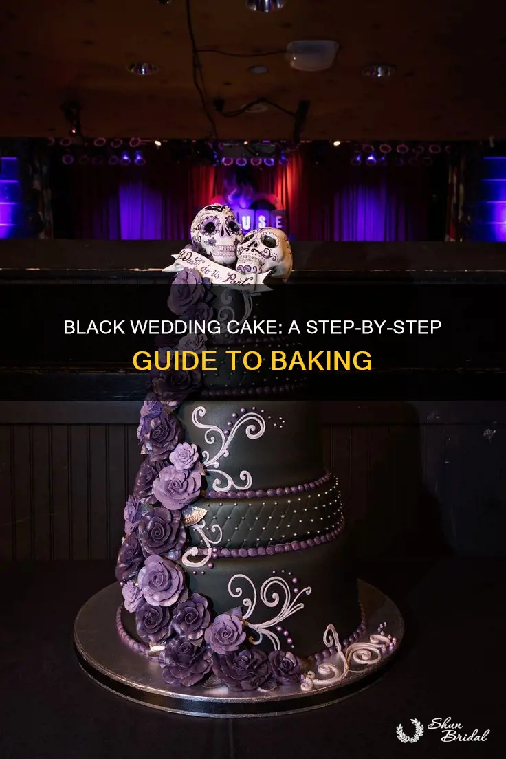 how to make a black wedding cake