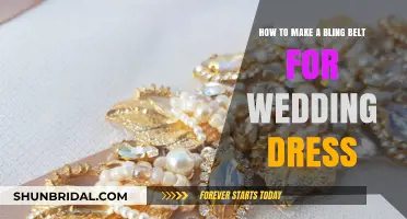 Crafting a Sparkling Belt for Your Wedding Gown