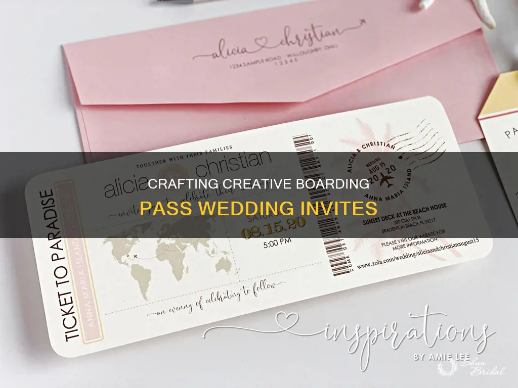 how to make a boarding pass wedding invitation