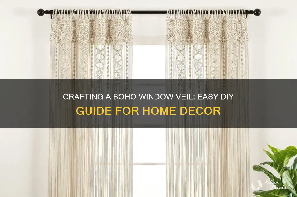 how to make a bohemian window veil