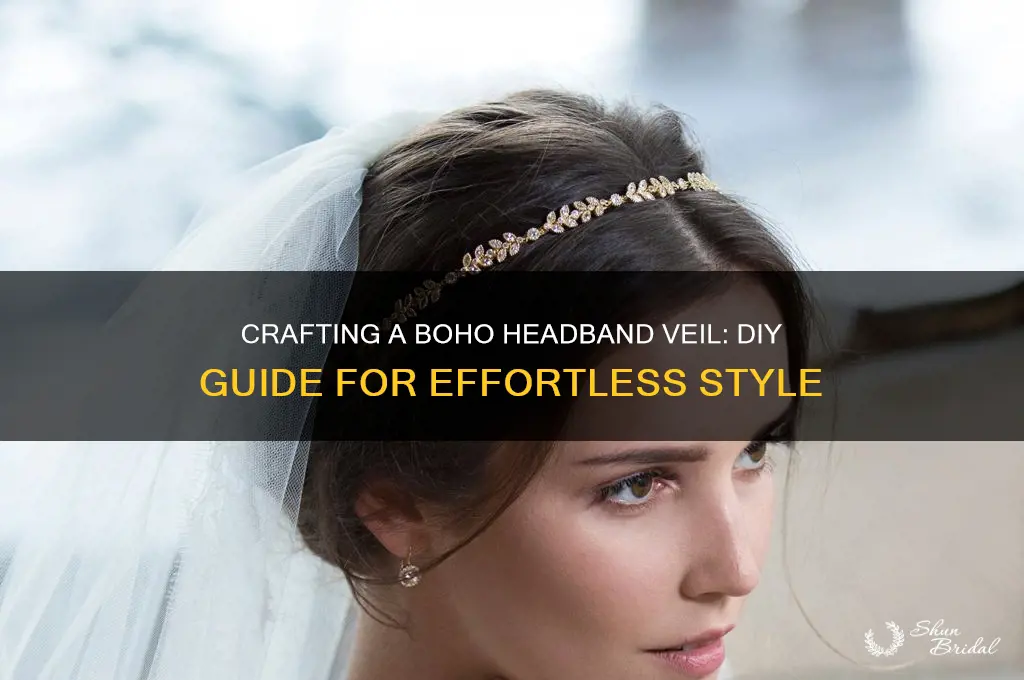 how to make a boho headband veil