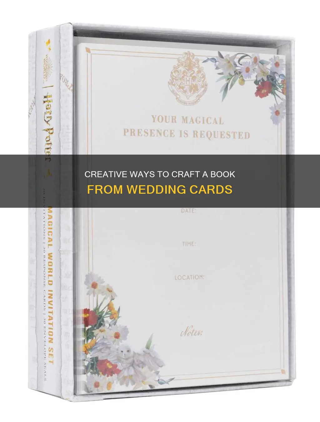 how to make a book from wedding cards