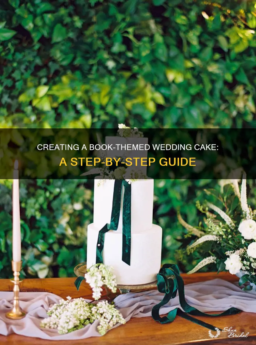 how to make a book wedding cake