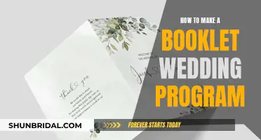 Creating a Wedding Program Booklet: A Step-by-Step Guide