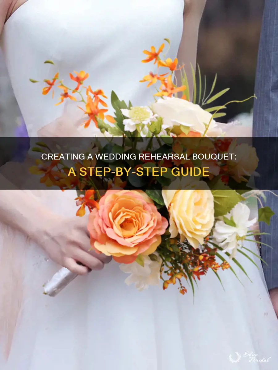 how to make a bouquet for wedding rehearsal