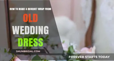 Create Bouquet Wraps from Your Old Wedding Dress