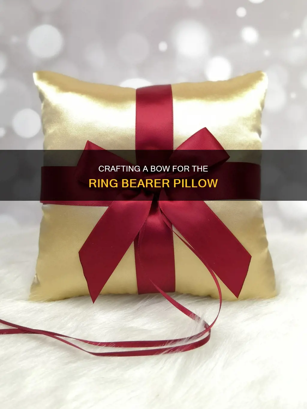 how to make a bow for a ring bearer pillow