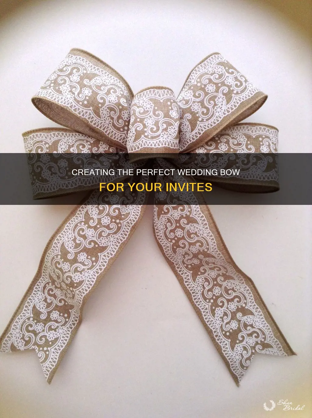 how to make a bow for a wedding invitation