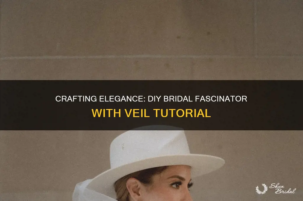 how to make a bridal fascinator with veil