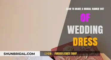 Create a Bridal Hankie from Your Wedding Dress