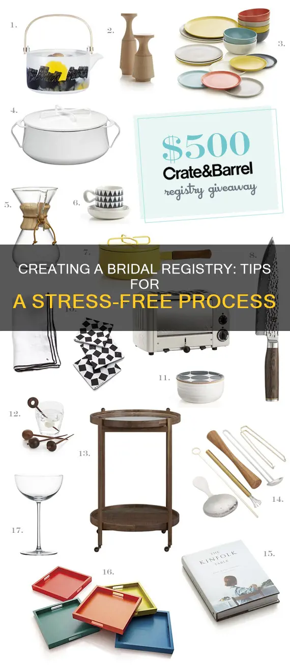 how to make a bridal registry