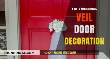 Elegant Bridal Veil Door Decor: DIY Tutorial for Wedding Charm
