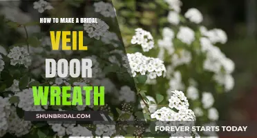 Crafting a Bridal Veil Door Wreath: DIY Wedding Decor Guide