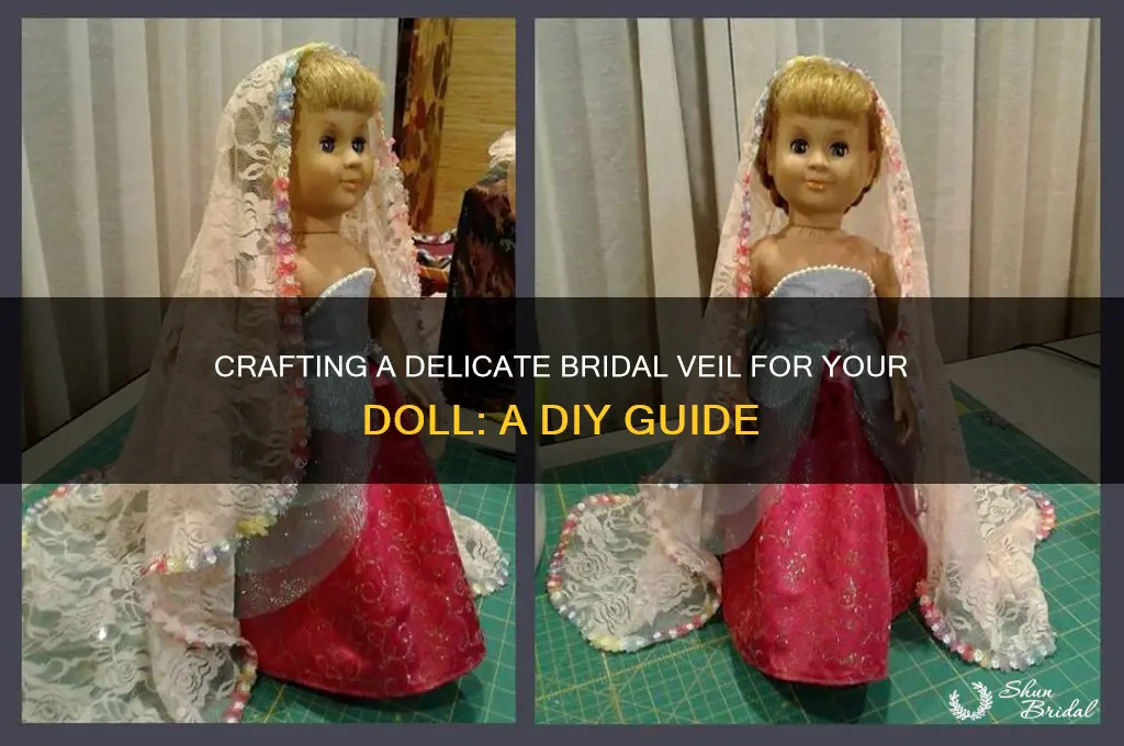 how to make a bridal veil for a doll