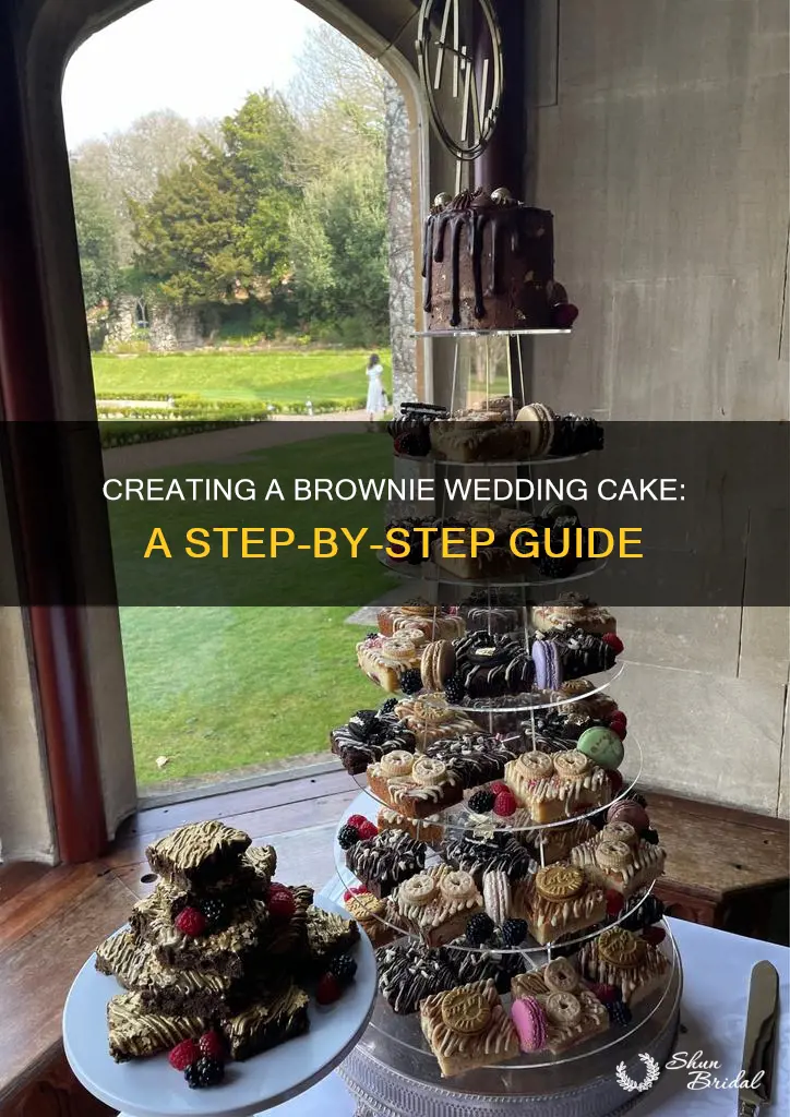 how to make a brownie wedding cake