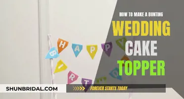 Create a Charming Bunting Cake Topper for Your Wedding