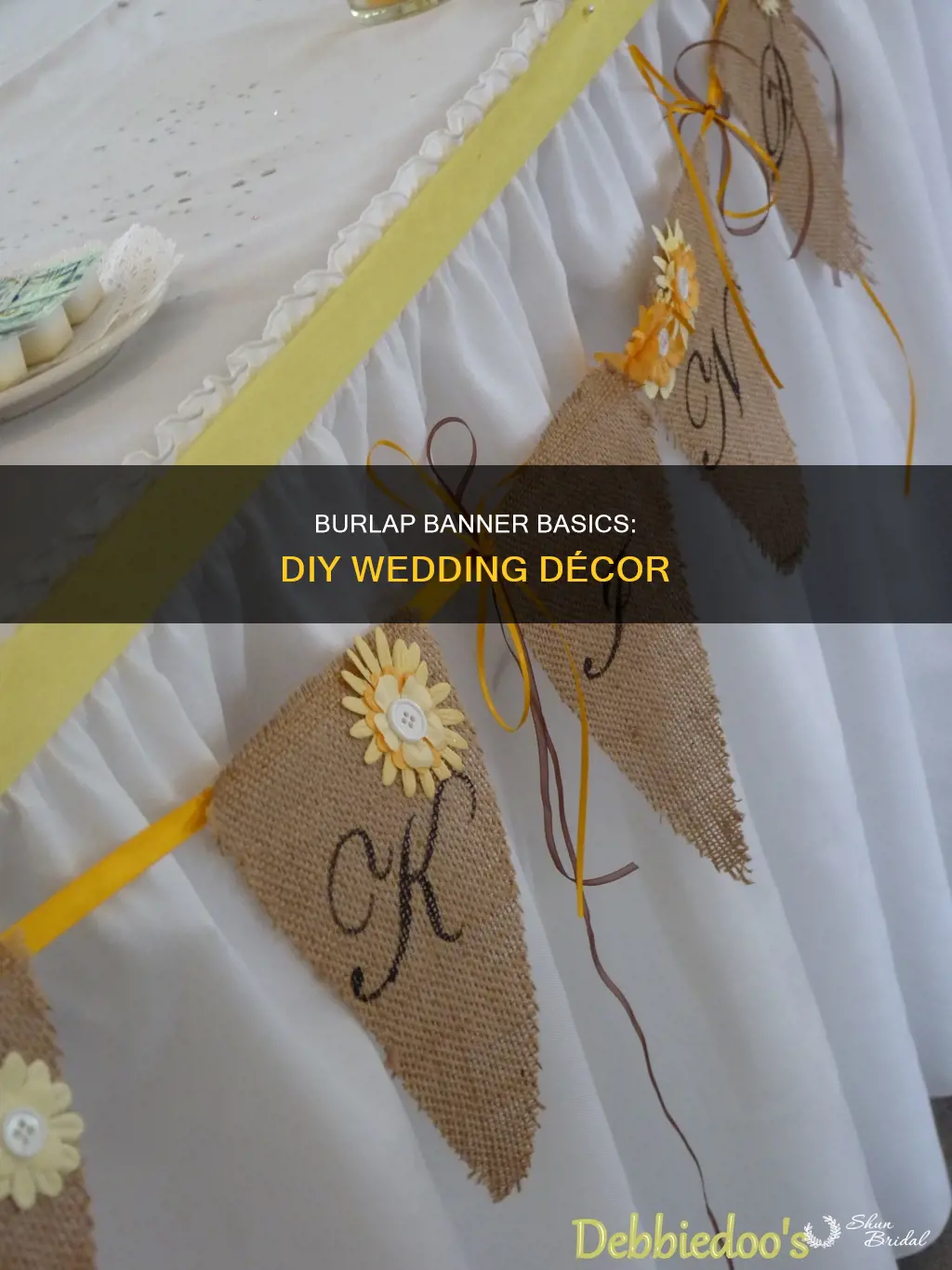 how to make a burlap banner for wedding