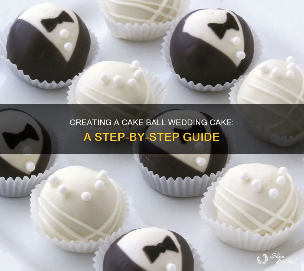 how to make a cake ball wedding cake