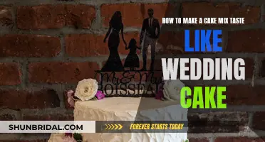 Creating Wedding Cake Taste with Simple Cake Mix