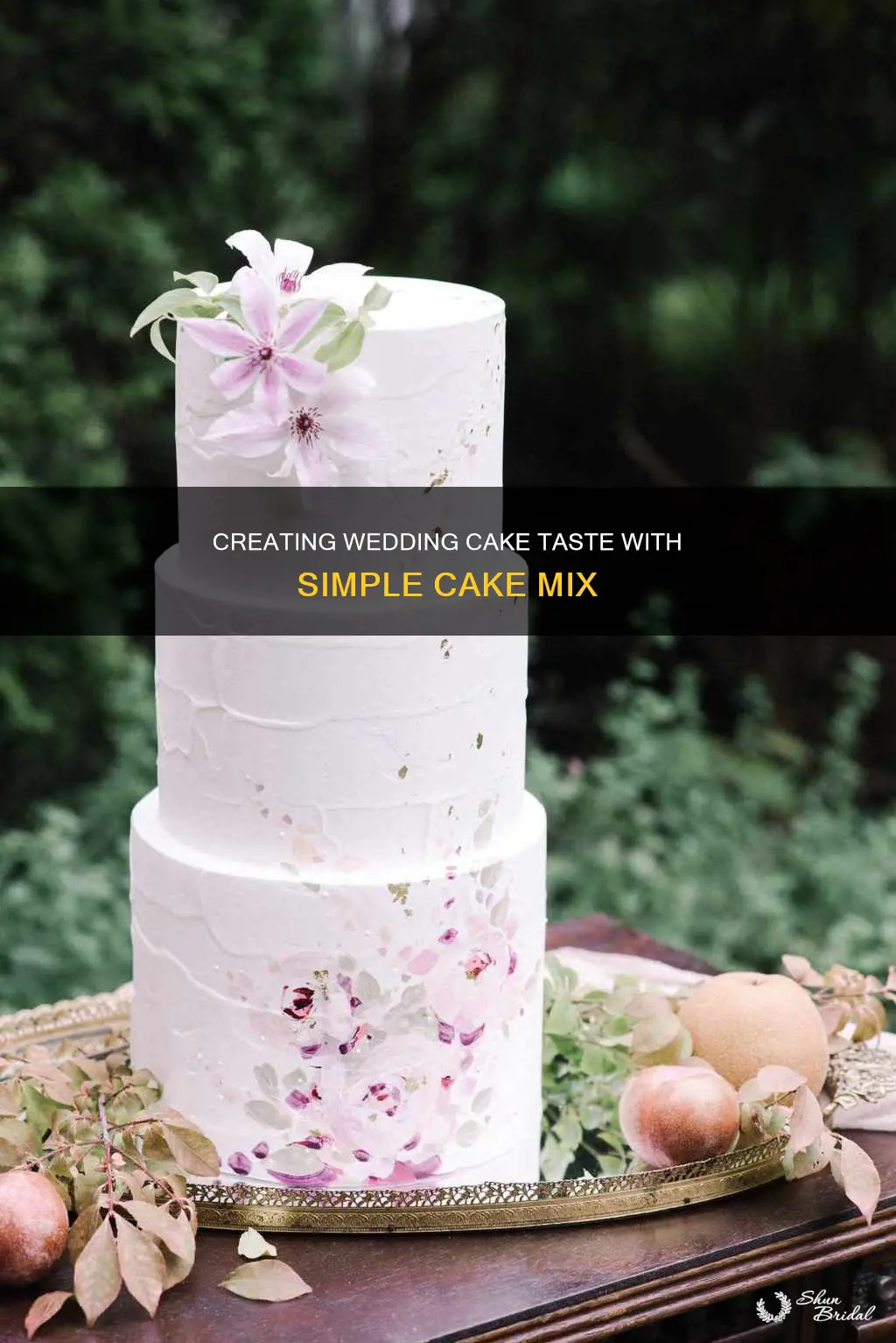 how to make a cake mix taste like wedding cake