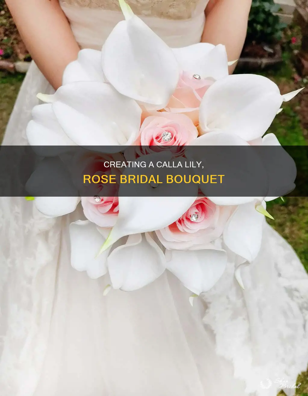 how to make a calla lily and rose wedding bouquet