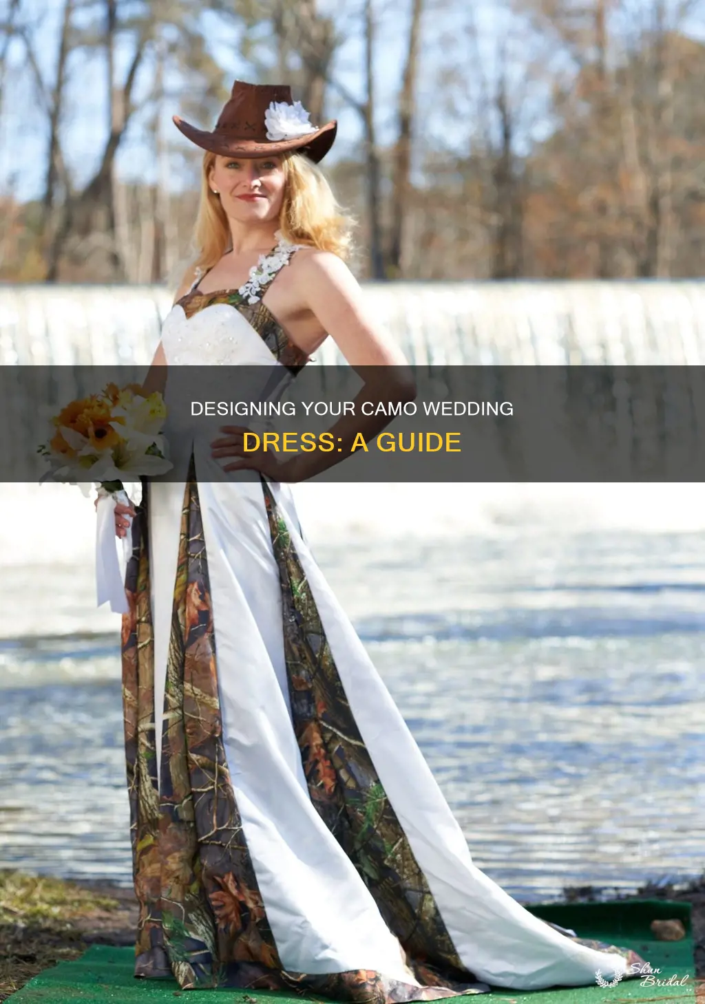 how to make a camo wedding dress