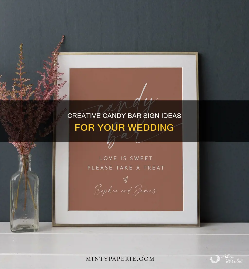 how to make a candy bar sign for weddings