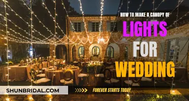 Creating a Magical Canopy of Lights for Your Wedding Day