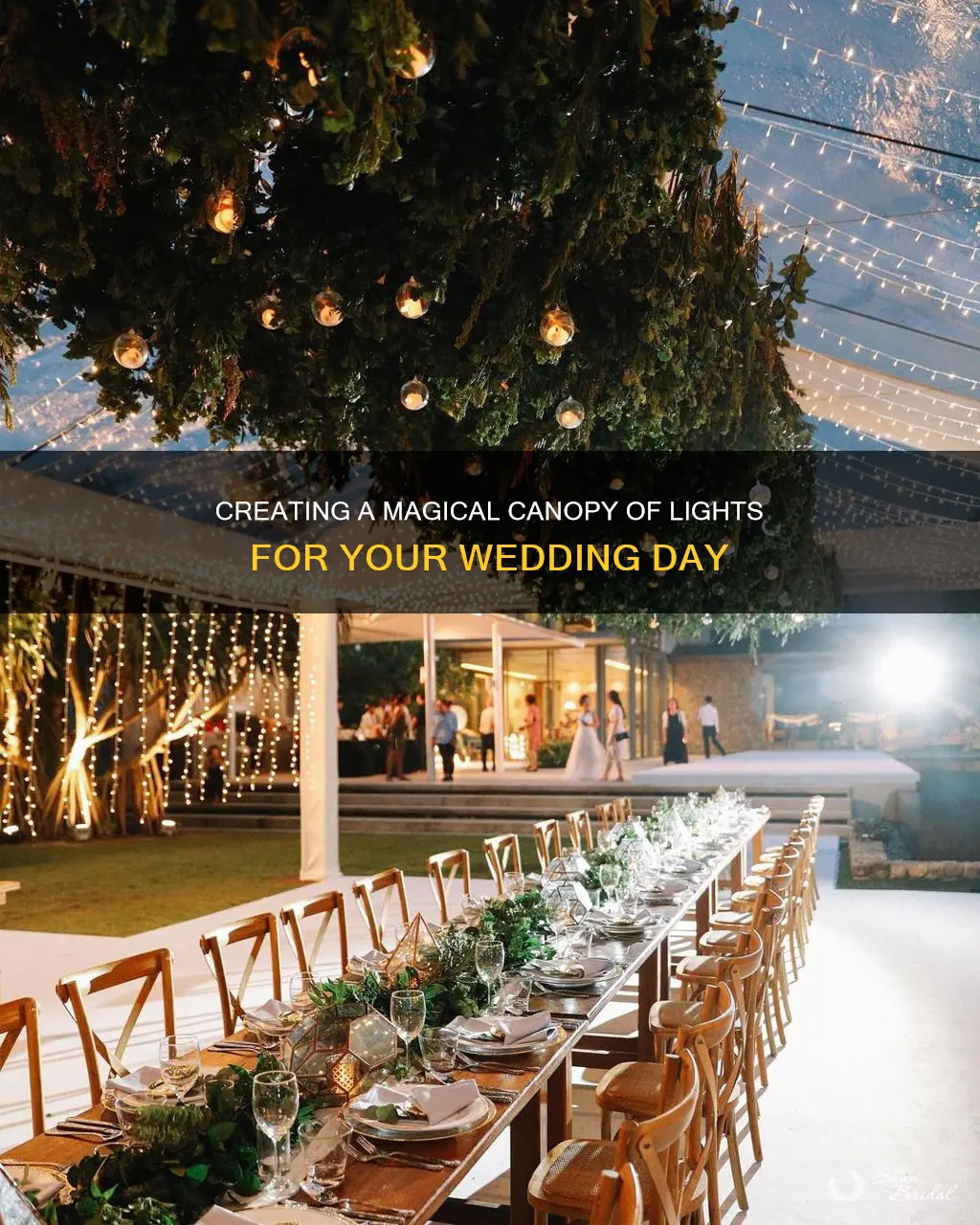 how to make a canopy of lights for wedding