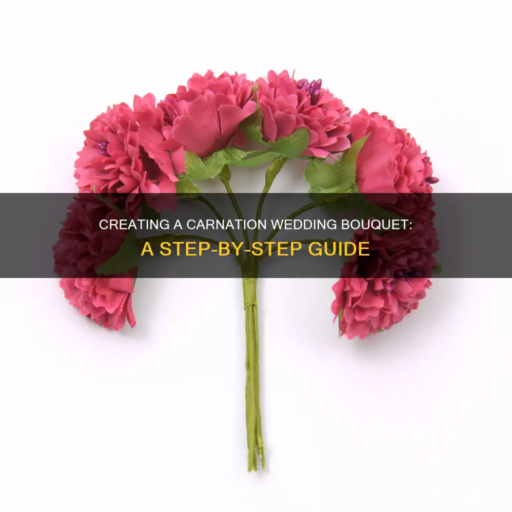 how to make a carnation wedding bouquet