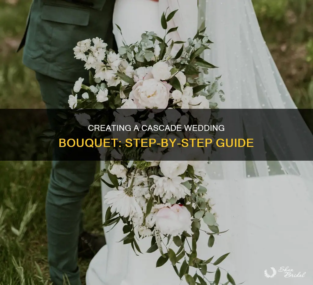 how to make a cascade wedding bouquet