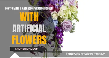 Creating a Cascading Bridal Bouquet with Artificial Flowers