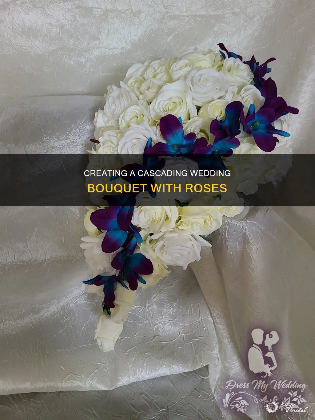 how to make a cascading wedding bouquet with roses