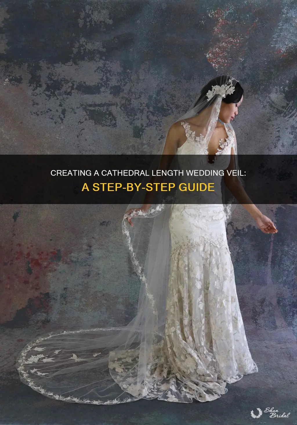 how to make a cathedral length wedding veil