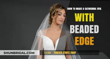 Crafting a Stunning Cathedral Veil with Delicate Beaded Edge