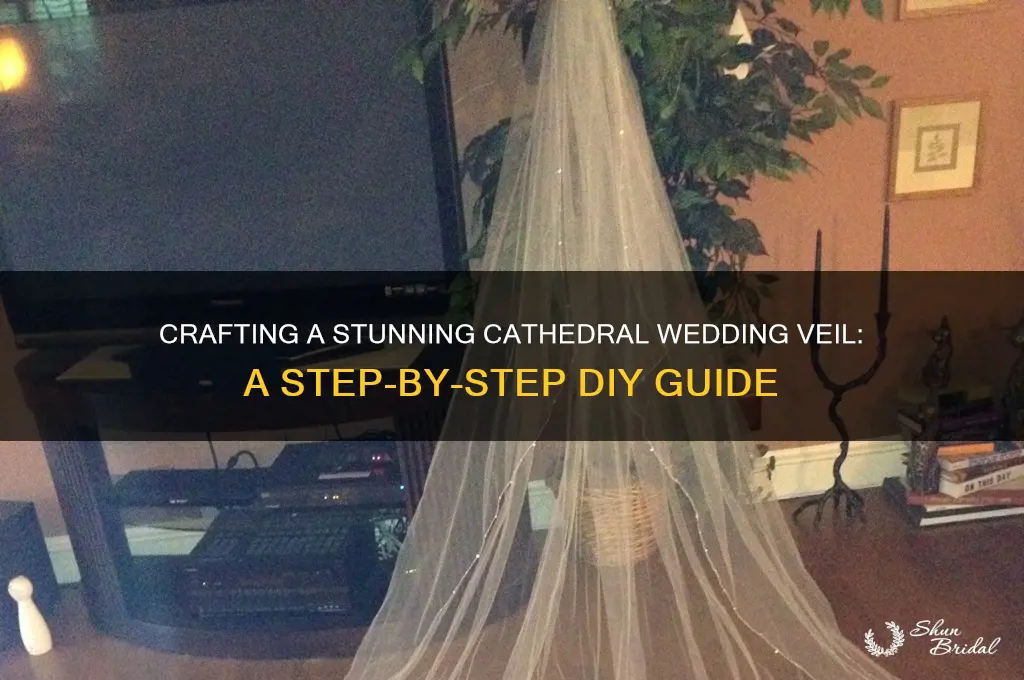 how to make a cathedral wedding veil