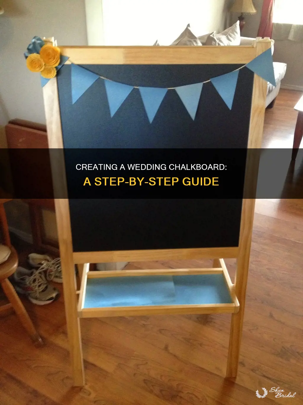 how to make a chalkboard for wedding