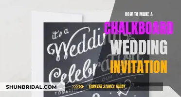 Creating a Chalkboard Wedding Invitation