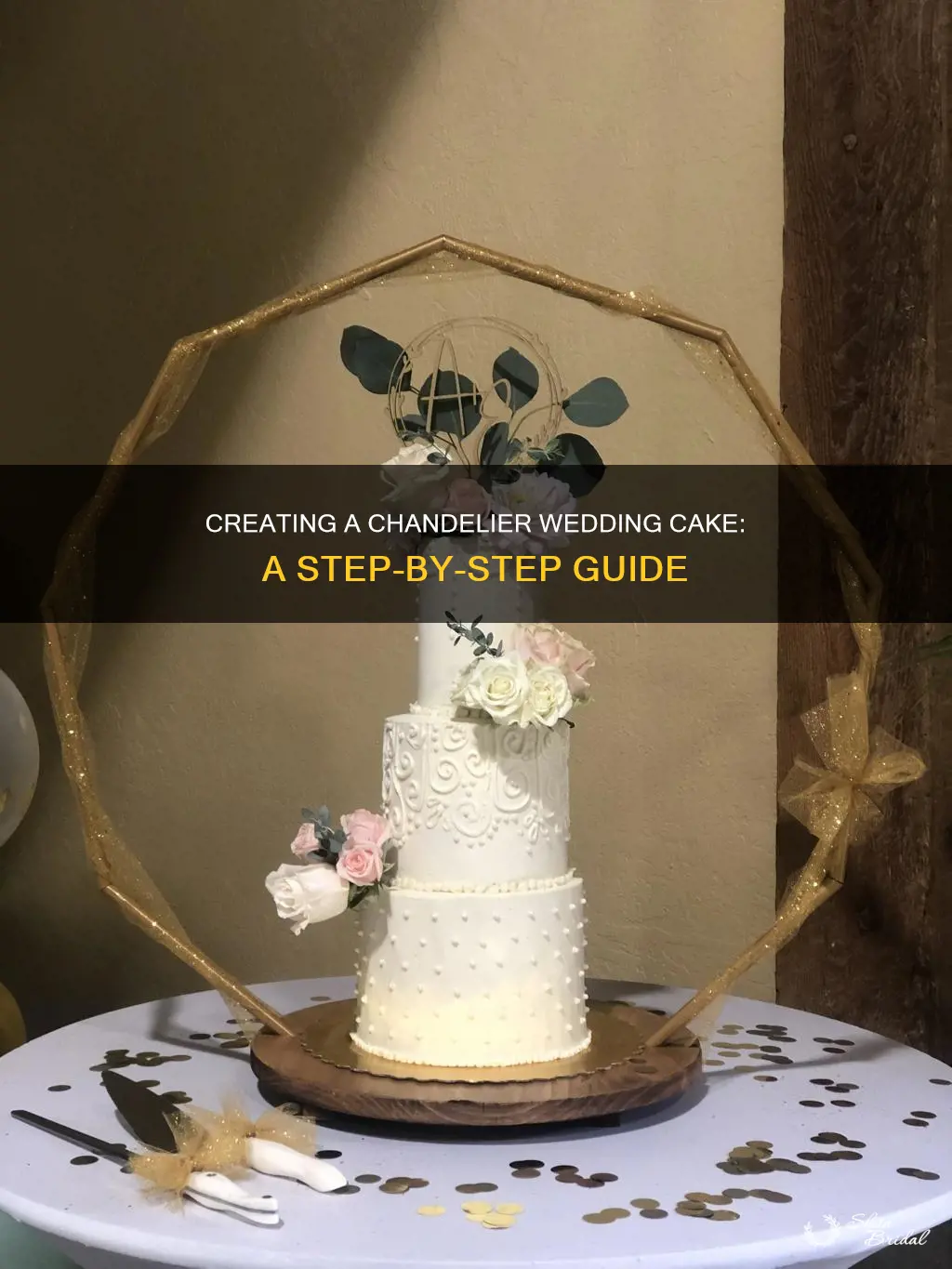 how to make a chandelier wedding cake