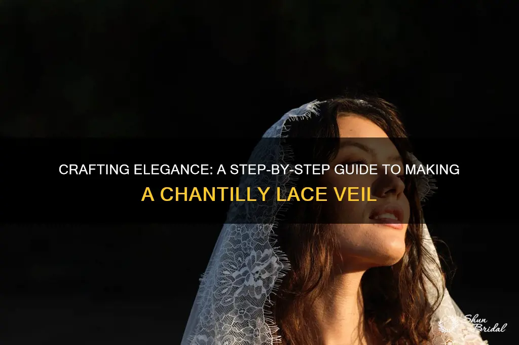 how to make a chantilly lace veil