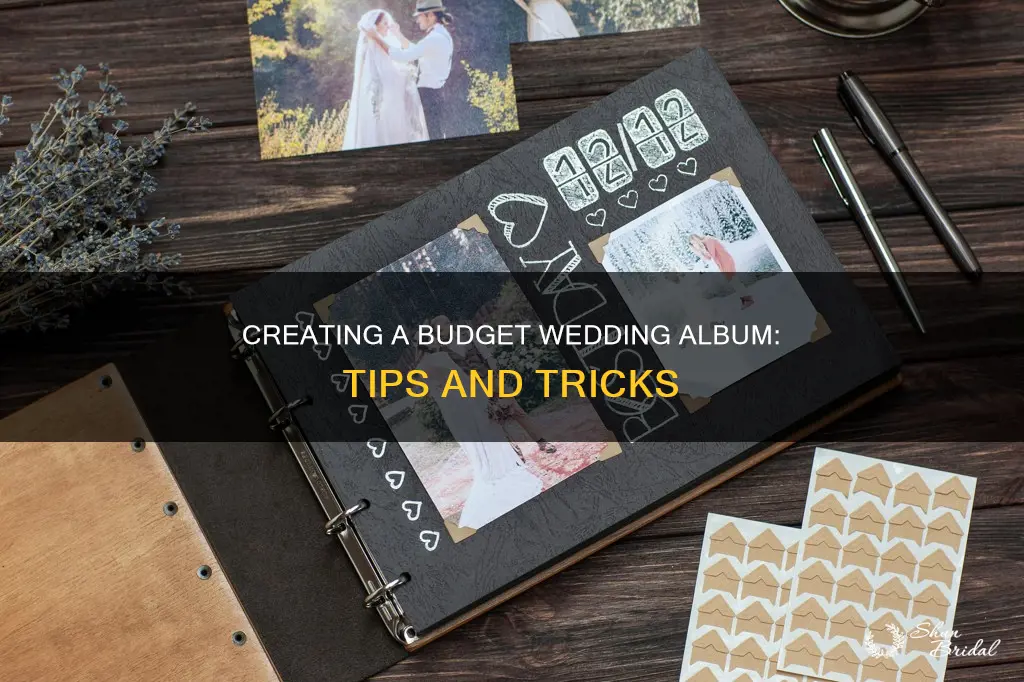 how to make a cheap wedding album