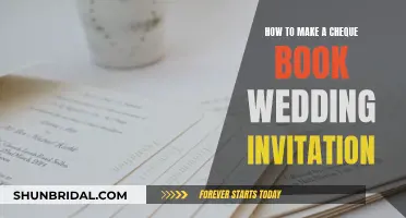 Creating Cheque Book Wedding Invites: A Step-by-Step Guide